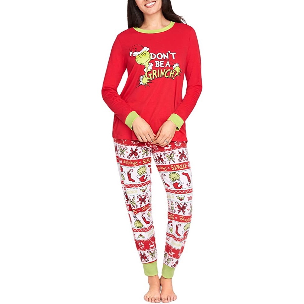 Dr Suess the Grinch Christmas Pajama Set